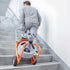 Drain Cleaner Machine 100FT x 3/8 Inch, Auto Feed Sewer Snake Drain Auger on Wheels, Portable Drain Cleaning Machine with 8 Cutters & Air-activated Foot Switch for 2" to 4" Pipes
