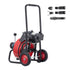 Drain Cleaner Machine 22m x 13mm, Auto Feed Sewer Snake Auger on Wheels, Portable Drain Cleaning Machine with 4 Cutters & Air-activated Foot Switch for 50mm to 150mm Pipes