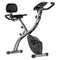 Folding Exercise Bike, Foldable Fitness Stationary Bike, Adjustable Magnetic Resistance Stationary Bike, Upright Indoor Cycling Bike for Home Gym Workout, Comfortable Seat Cushion, LCD Monitor