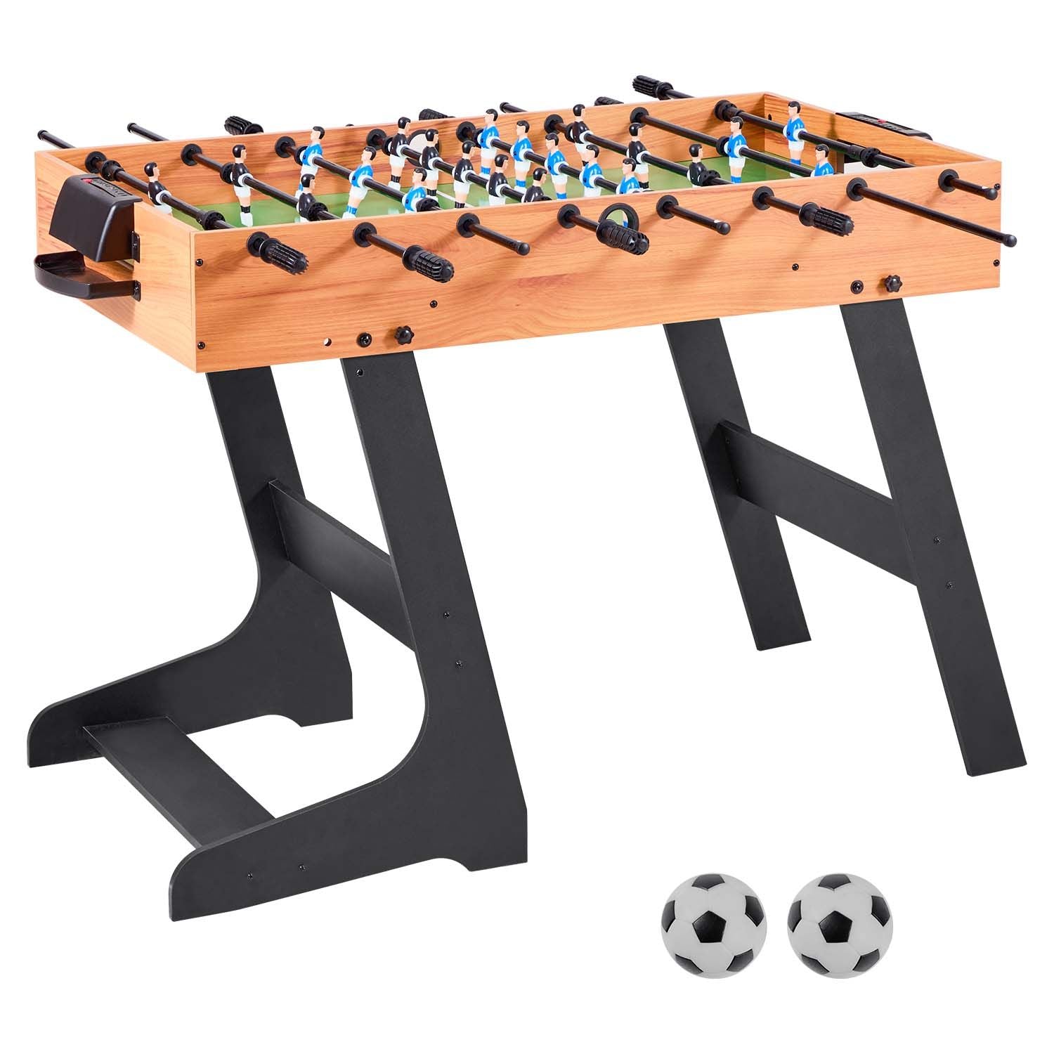 Folding Foosball Table 106cm Full Size Soccer Game Table Indoor Set