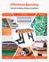 Folding Foosball Table, 106 cm Standard Size Table, Indoor Full Size Foosball Tables for Home, Family, and Game Room, Durable Soccer Set, Includes 2 Balls