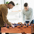 Folding Foosball Table, 106 cm Standard Size Table, Indoor Full Size Foosball Tables for Home, Family, and Game Room, Durable Soccer Set, Includes 2 Balls