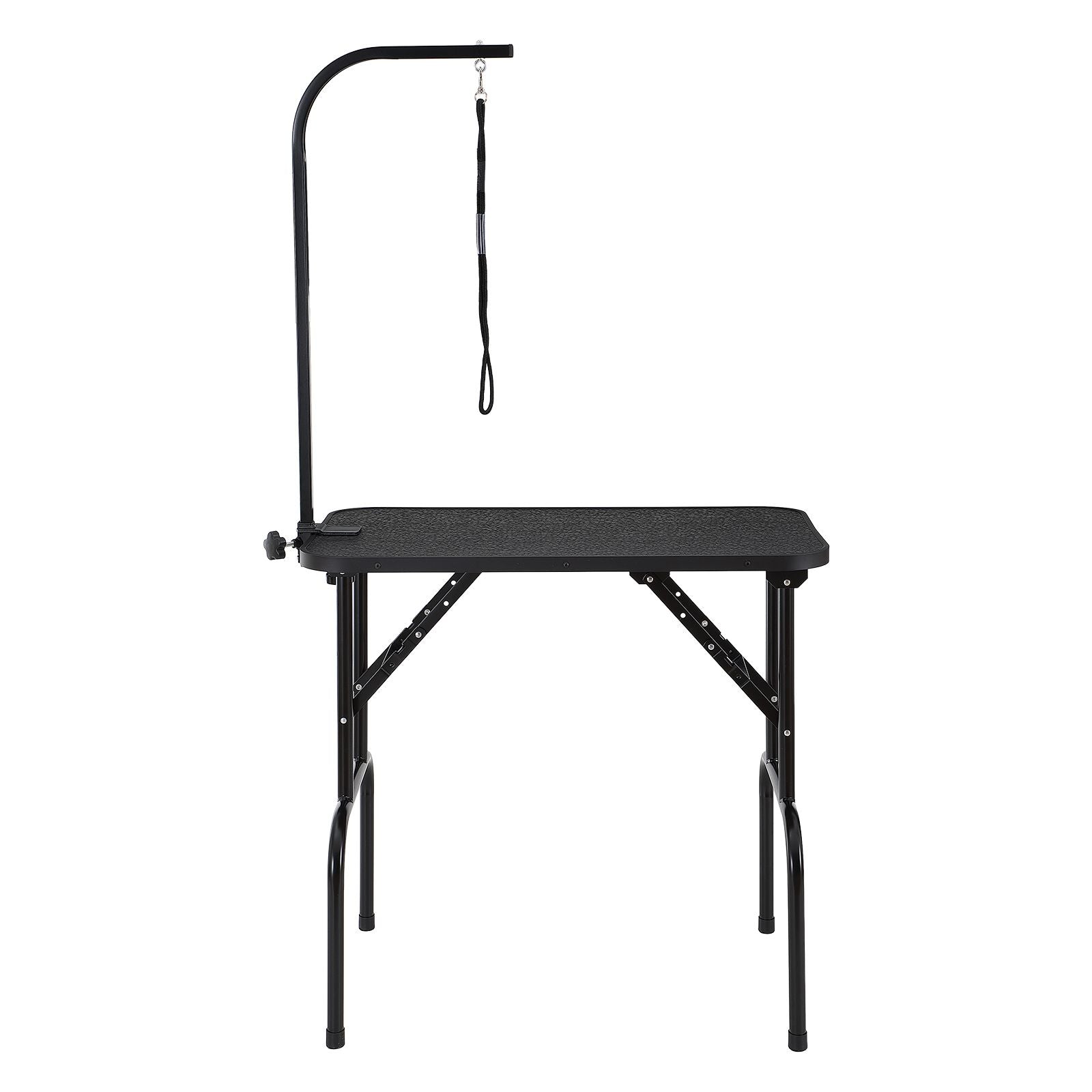 Foldable Dog Grooming Table 808x460mm Stainless Steel Arm Clamp Stand