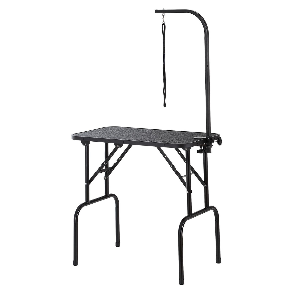 Foldable Dog Grooming Table 808x460mm Stainless Steel Arm Clamp Stand