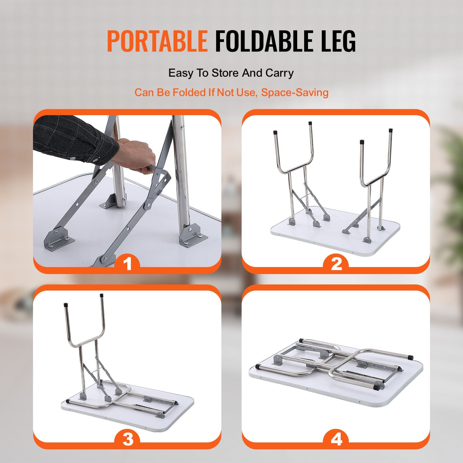36in Foldable Pet Grooming Table with Double Arms & Clamp 150kg Capacity