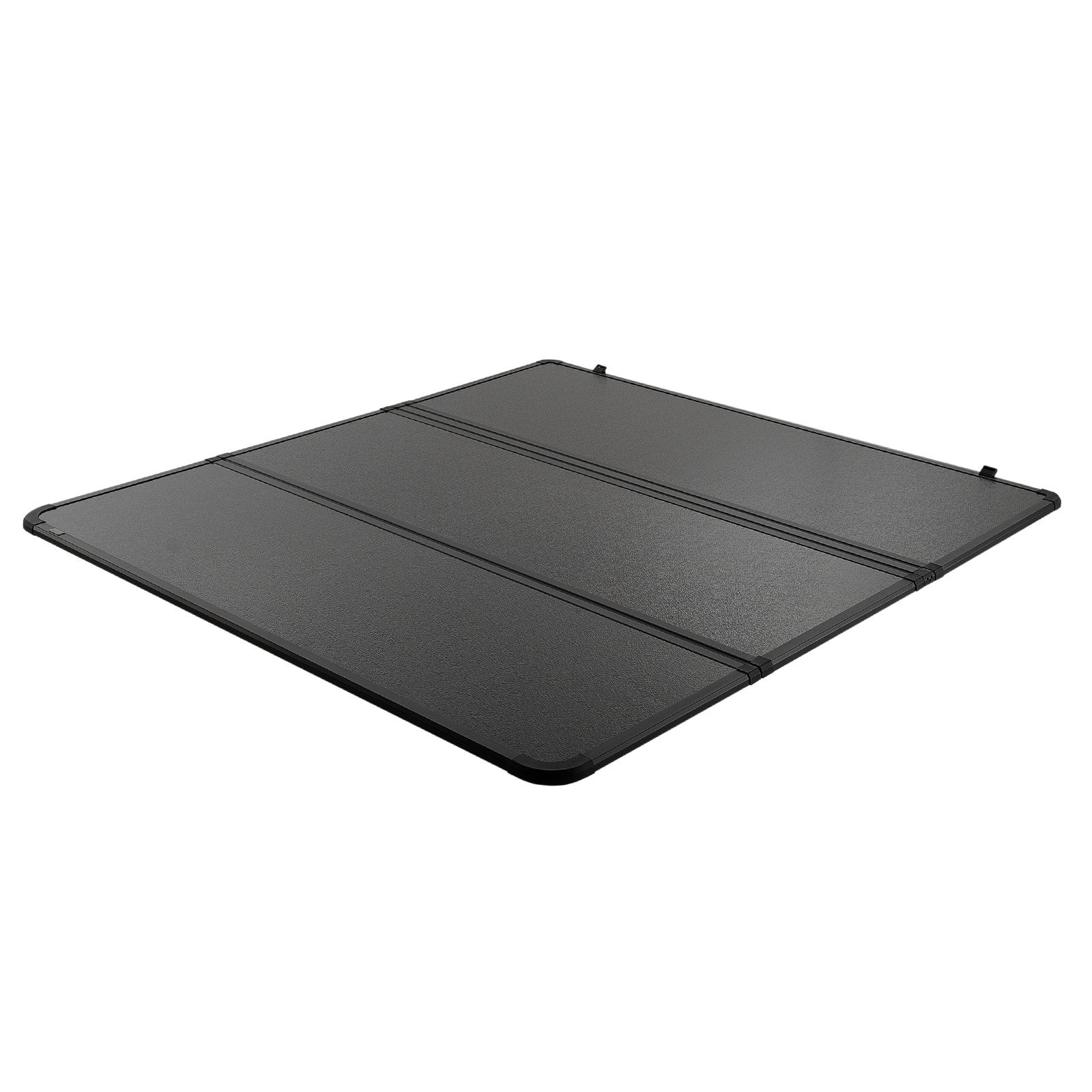 Tri-Fold Truck Bed Tonneau Cover, Compatible with 2015-2024 Ford F-150, 2004 mm Bed, Only Fit 2004 x 1656 mm Inside Bed, 181.4 kg Load Capacity with Built-in LED Light, Quick Folding, Black