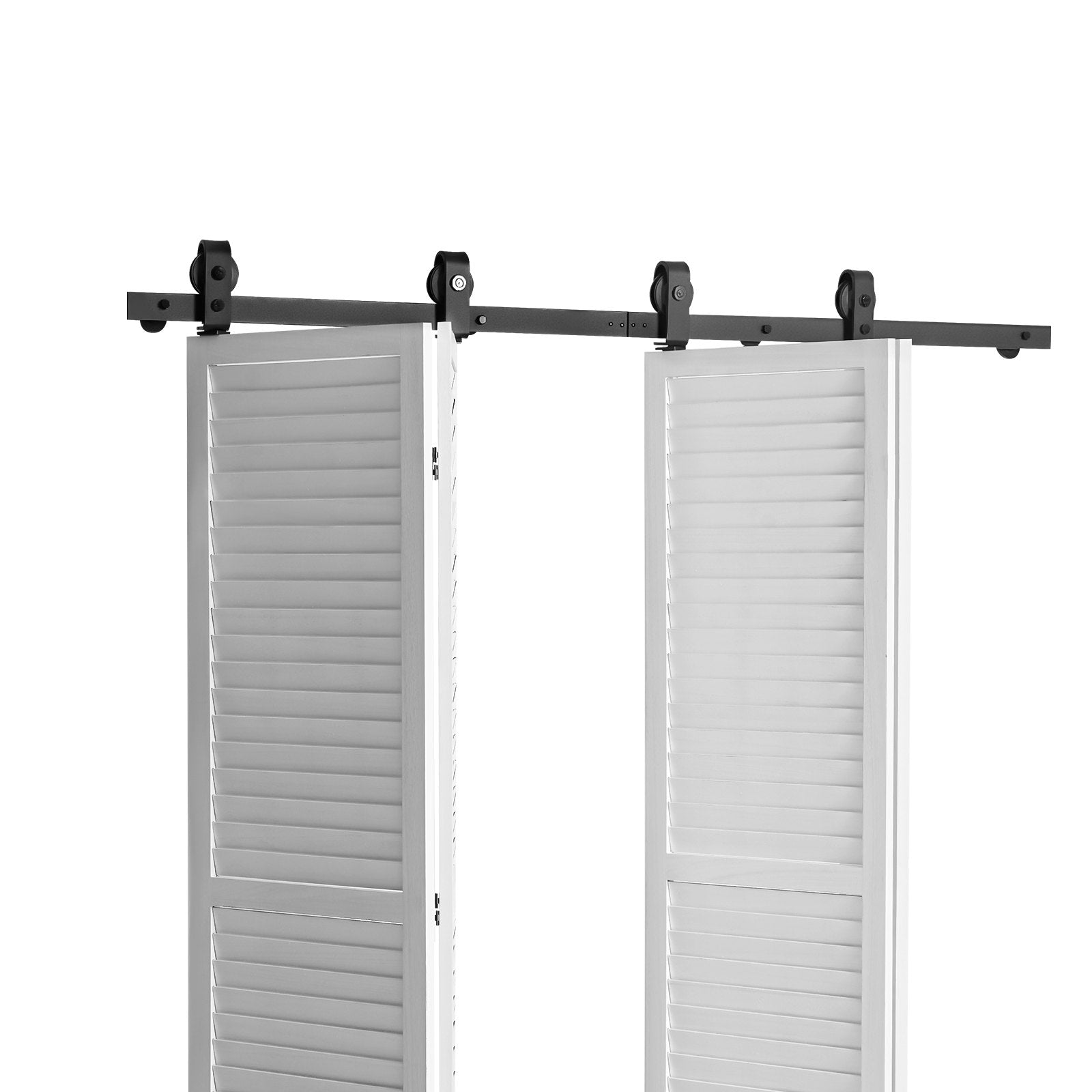 Bi-Folding Sliding Barn Door Hardware Track Kit, 64