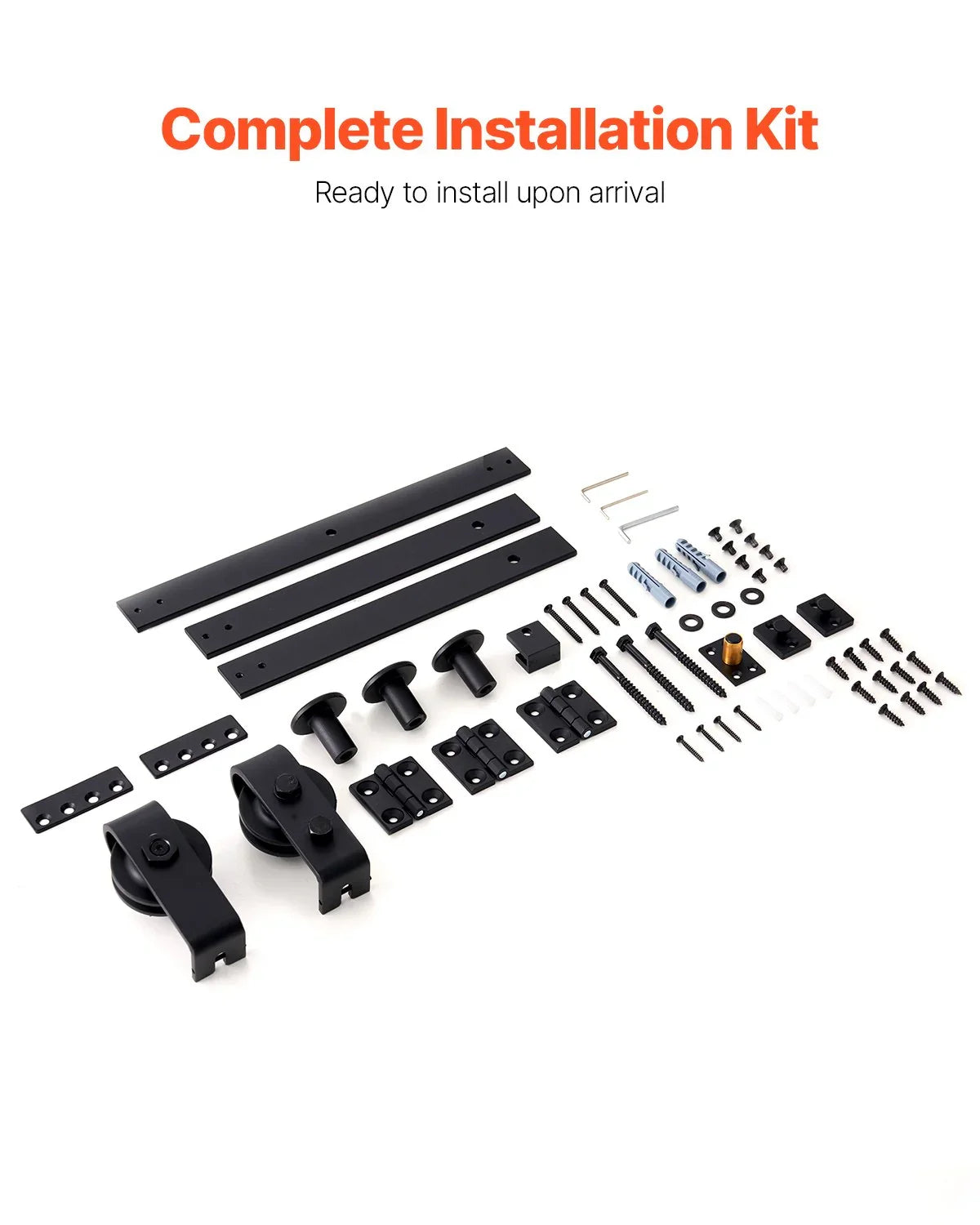 Bi-Folding Sliding Barn Door Hardware Track Kit 40