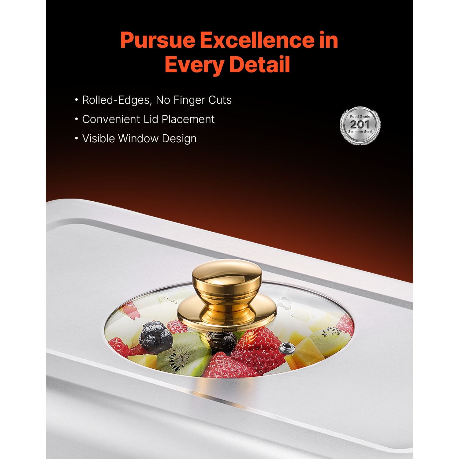 Chafing Dish Buffet Set, 4 Qt 2 Pack, Stainless Steel Chafer with 4 Half Size Pans, Rectangle Catering Warmer Server with Glass Lid Water Pan Folding Stand Fuel Holder, for Wedding Party Banquet