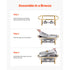 Chafing Dish Buffet Set, 4 Qt 2 Pack, Stainless Steel Chafer with 4 Half Size Pans, Rectangle Catering Warmer Server with Glass Lid Water Pan Folding Stand Fuel Holder, for Wedding Party Banquet