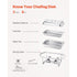 8 Qt 2 Pack Rectangle Chafing Dish Buffet Set Fullsize Pan Stainless Steel