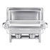 8 Qt 2 Pack Rectangle Chafing Dish Buffet Set Fullsize Pan Stainless Steel