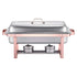 2 Pack 8Qt Stainless Steel Chafing Dish Buffet Warmer Rose Gold Catering