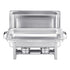 8 Qt 4 Pack Rectangle Chafing Dish Buffet Set Fullsize Pan Stainless Steel