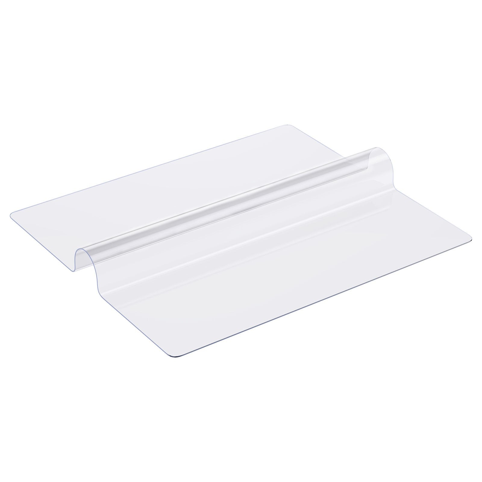 Plastic Table Cover, 54 x 54 Inch 1.5 mm Thick Clear Table Protector, Square PVC Desk Mat, Waterproof & Easy Cleaning Desk Pad Tablecloth, for Office Dresser Dining Room Table Night Stand