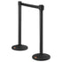 Crowd Control Stanchions, 6-Pack Crowd Control Barriers with 3PCS 6.5FT Black Retractable Belts, Plastic Stanchion Queue Post, Belt Barriers Line Divider Stanchion Set for Airport, Exhibition