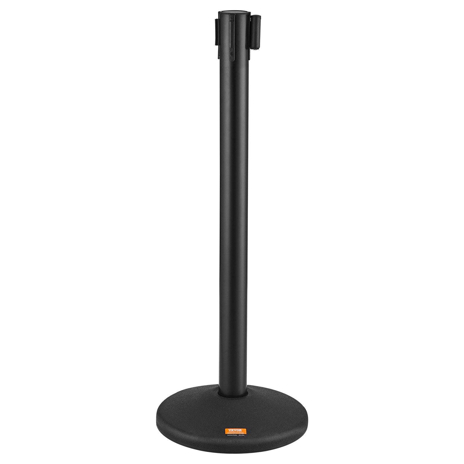 Crowd Control Stanchions, 6-Pack Crowd Control Barriers with 3PCS 6.5FT Black Retractable Belts, Plastic Stanchion Queue Post, Belt Barriers Line Divider Stanchion Set for Airport, Exhibition
