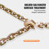G80 Transport Binder Chain, 8 mm x 316 cm 2-Pack Tow Chain with Clevis Grab Hooks, 2.22T Safe Working Load, Heavy Duty Logging Chain for Transporting Towing Truck Tie Down Binding Equipment