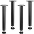 406.4MM Adjustable Desk Legs, Reinforced Steel Office Table Furniture legs Set of 4 for DIY, 1200 lbs Load Capacity Heavy Duty Desk Legs, Quick Instalation Legs with Adjustable Foot Cup Black
