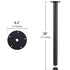 711.2MM Adjustable Desk Legs, Reinforced Steel Office Table Furniture legs Set of 4 for DIY, 544.3KG Load Capacity Heavy Duty Desk Legs, Quick Instalation Legs with Adjustable Foot Cup Black