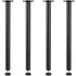 711.2MM Adjustable Desk Legs, Reinforced Steel Office Table Furniture legs Set of 4 for DIY, 544.3KG Load Capacity Heavy Duty Desk Legs, Quick Instalation Legs with Adjustable Foot Cup Black
