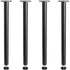 711.2MM Adjustable Desk Legs, Reinforced Steel Office Table Furniture legs Set of 4 for DIY, 544.3KG Load Capacity Heavy Duty Desk Legs, Quick Instalation Legs with Adjustable Foot Cup Black