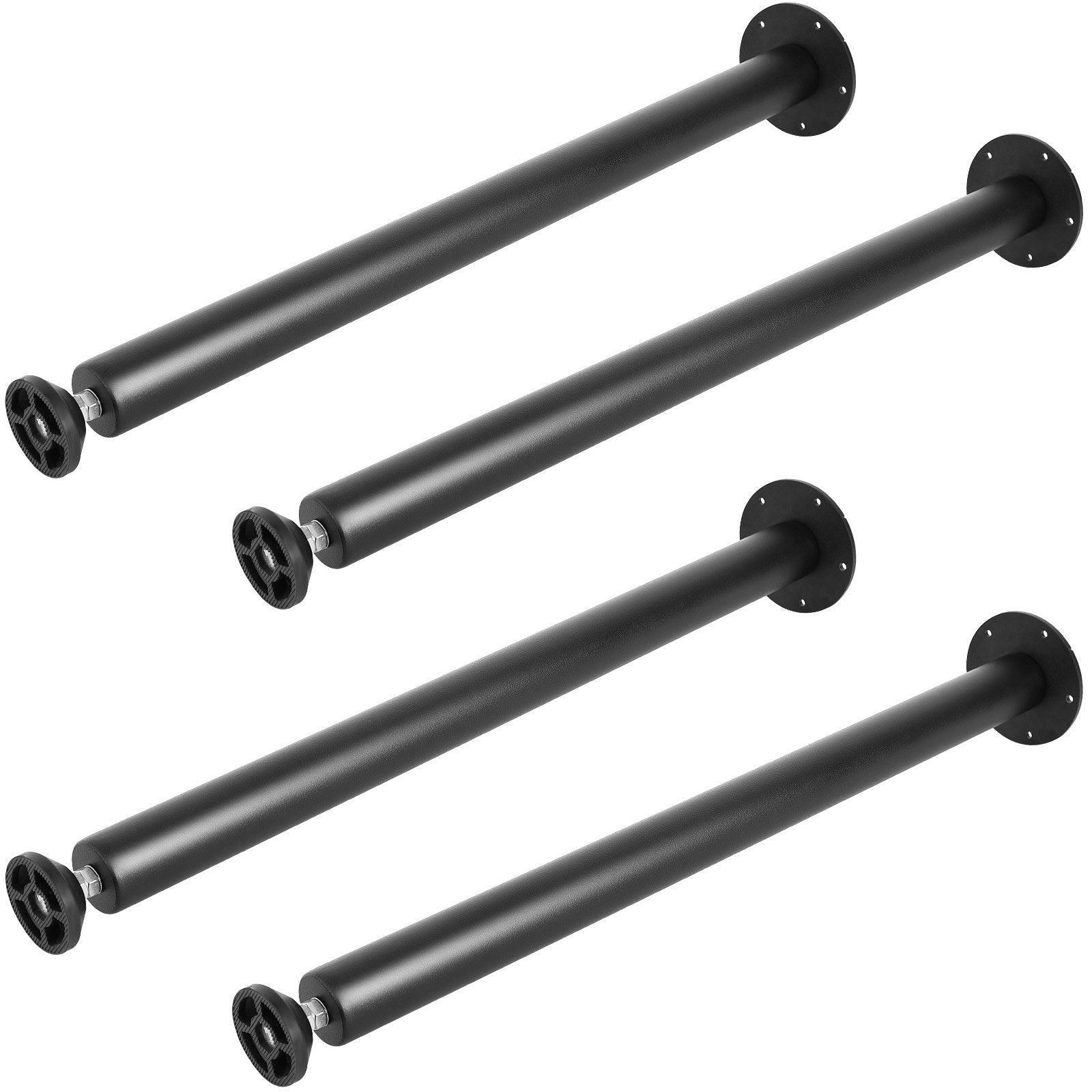 711.2MM Adjustable Desk Legs, Reinforced Steel Office Table Furniture legs Set of 4 for DIY, 544.3KG Load Capacity Heavy Duty Desk Legs, Quick Instalation Legs with Adjustable Foot Cup Black