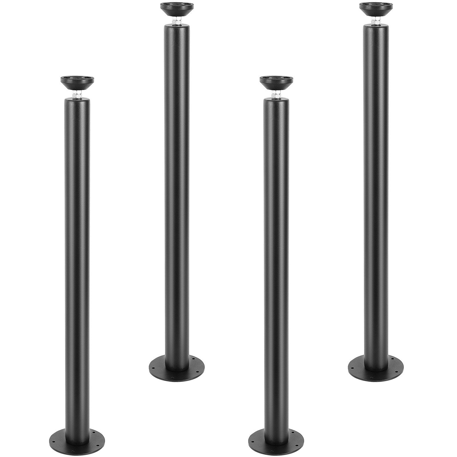 711.2MM Adjustable Desk Legs, Reinforced Steel Office Table Furniture legs Set of 4 for DIY, 544.3KG Load Capacity Heavy Duty Desk Legs, Quick Instalation Legs with Adjustable Foot Cup Black