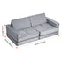 14 Piece Modular Kids Play Couch Sofa 28D Foam Convertible Toddler Gray