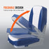 Boat Seat Low Back Fold-Down Fishing Boat Chair with Sponge Padding 2 Pack