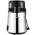1.1 Gal Water Distiller, 0.3 Gal/H, 750W Distilled Water Maker Machine 0-99H Timing Set Temp Display, 304 Stainless Steel Countertop Distiller Glass Carafe Cleaning Powder 3 Carbon Packs, Silver