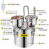 30L 8Gal Alcohol Distiller Water Spirit Boiler Home Brew Copper Alcohol Still