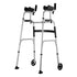 2 in 1 Folding Walker & Removable Armrests, Height Adjustable Foldable Walker with 5" Solid Wheels, Lightweight Aluminum | Front Wheeled Mobility Aid for Elderly Handicapped Disabled, 450 Pounds
