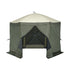 10x10FT Pop Up Screen Tent Gazebo with Mosquito Netting Privacy Cloths