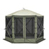 10x10FT Pop Up Screen Tent Gazebo with Mosquito Netting Privacy Cloths