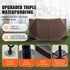 Pop Up Gazebo Tent, Pop-Up Screen Tent 6 Sided Canopy Sun Shelter with 6 Removable Privacy Wind Cloths & Mesh Windows, 12.5x12.5FT Quick Set Screen Tent with Mosquito Netting, Brown