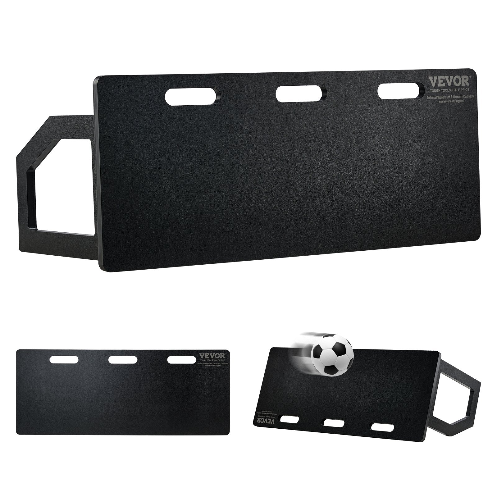 Soccer Rebounder Board, 100x40 cm Portable Soccer Wall with 2 Angles Rebound, Foldable HDPE Kickback Rebound Board, Soccer Training Equipment for Kids and Adults, Passing & Shooting Practice