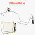 7x7FT Soccer Rebounder Portable Soccer Trainer Net with Portable Bag