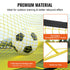 Soccer Trainer, 2-IN-1 Portable Soccer Rebounder Net, Iron Soccer Practice Equipment, Sports Football Rebounder Wall with Portable Bag, Perfect for Team Solo Training, Passing, Volley