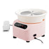 VEVOR Pottery Wheel, 10 inch Pottery Forming Machine, 350W Electric Wheel for Pottery with Foot Pedal and LCD Touch Screen, Direct Drive Ceramic Wheel with Shaping Tools for DIY Art Craft, Pink