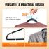 VEVOR Velvet Hangers 50 Pack Black Non-Slip Hangers with 360 Degree Swivel Hook