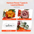 VEVOR Artificial Decorative Wreath 60.96 cm Red Orange Yellow Hydrangeas Roses