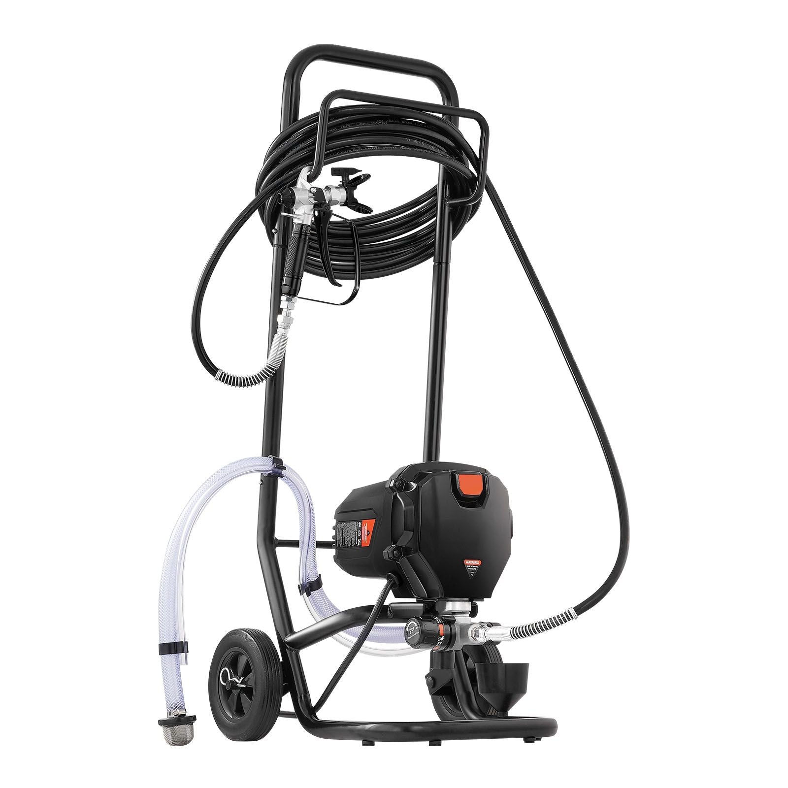 Stand Airless Paint Sprayer, 750W 3000PSI High Efficiency Electric Airless Sprayer With Cart, Fine And Even Painting Effect, Paint Sprayers for Home Interior and Exterior Furniture and Fences
