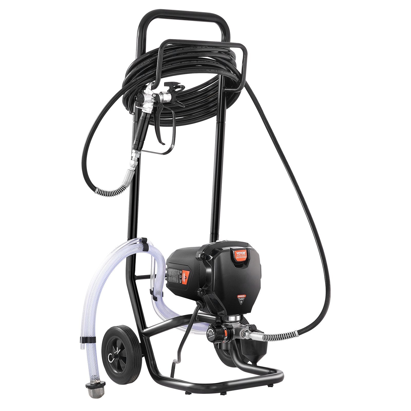 Stand Airless Paint Sprayer, 750W 3000PSI High Efficiency Electric Airless Sprayer With Cart, Fine And Even Painting Effect, Paint Sprayers for Home Interior and Exterior Furniture and Fences
