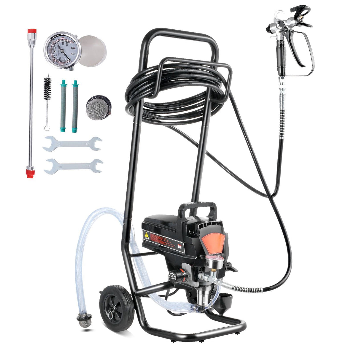 950W Airless Paint Sprayer 3000PSI Electric Paint Sprayer with Cart