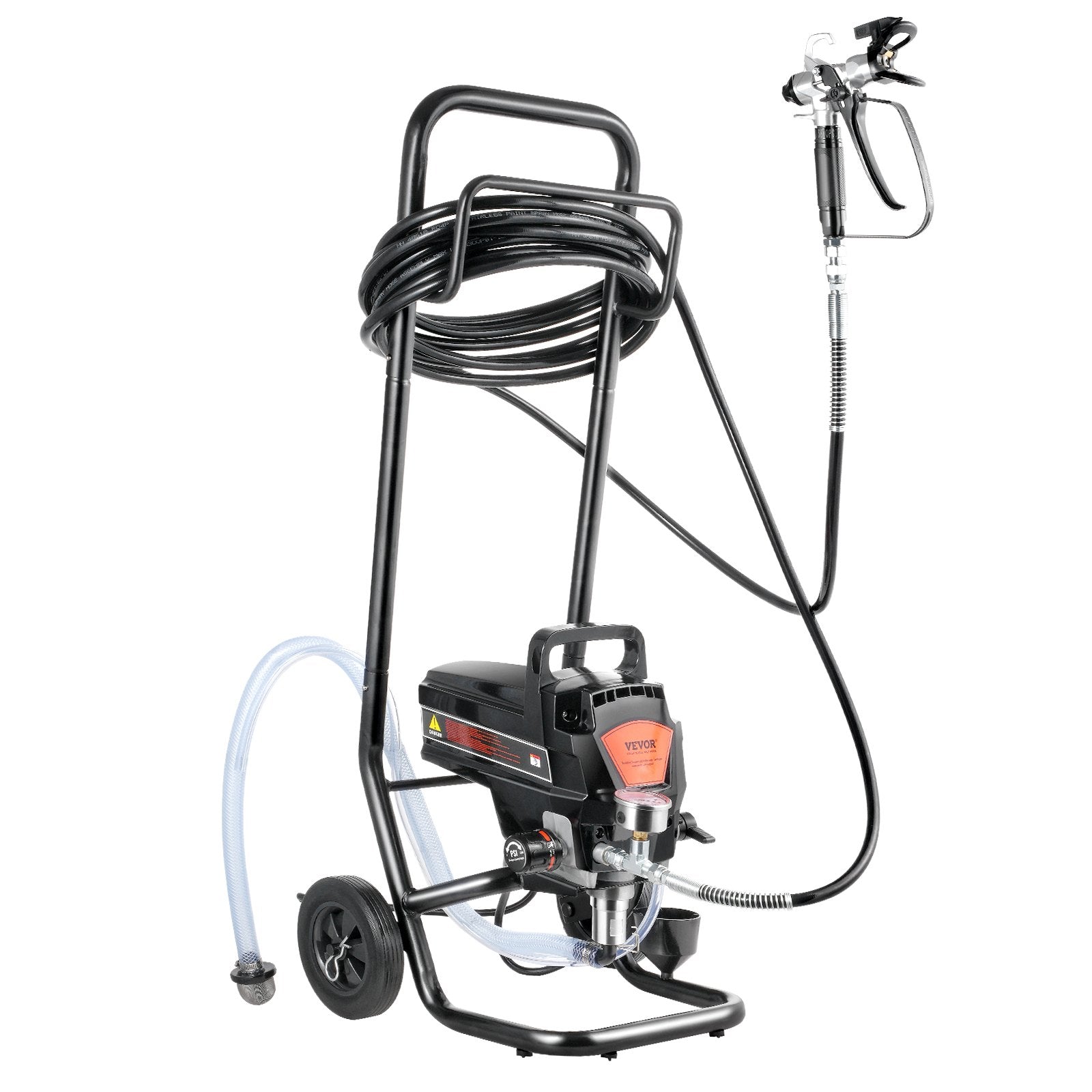 Stand Airless Paint Sprayer, 950W 3000PSI High Efficiency Electric Airless Sprayer With Cart, Fine And Even Painting Effect, Paint Sprayers for Home Interior and Exterior Furniture and Fences