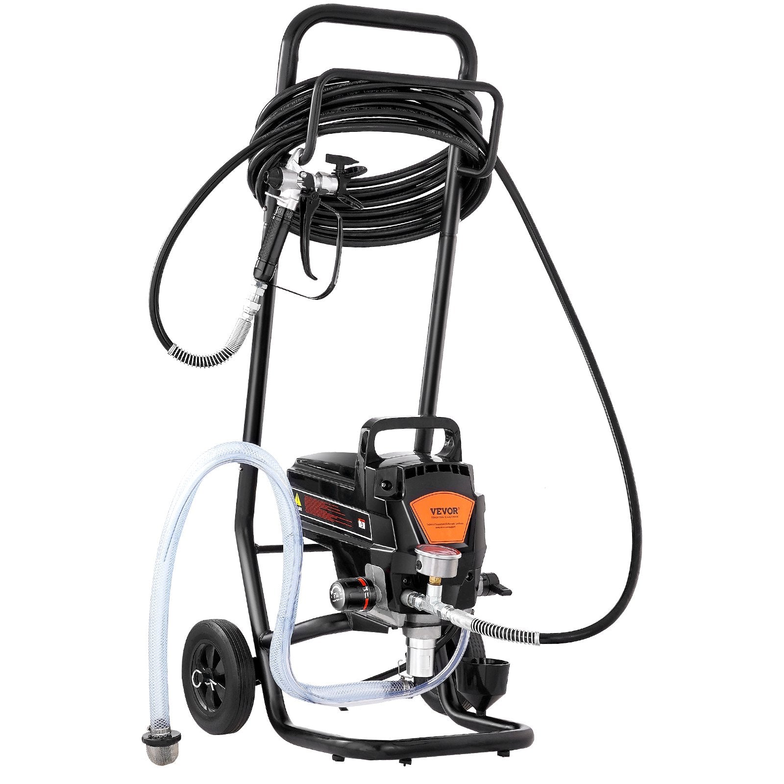 Stand Airless Paint Sprayer, 950W 3000PSI High Efficiency Electric Airless Sprayer With Cart, Fine And Even Painting Effect, Paint Sprayers for Home Interior and Exterior Furniture and Fences