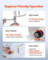 Stand Airless Paint Sprayer, 950W, 3300PSI High Pressure Airless Sprayer with Cart, Cleaning Brush, Hose, Extension Rod, Nozzles, Electric Spray Paint Machine for Interior or Exterior of House
