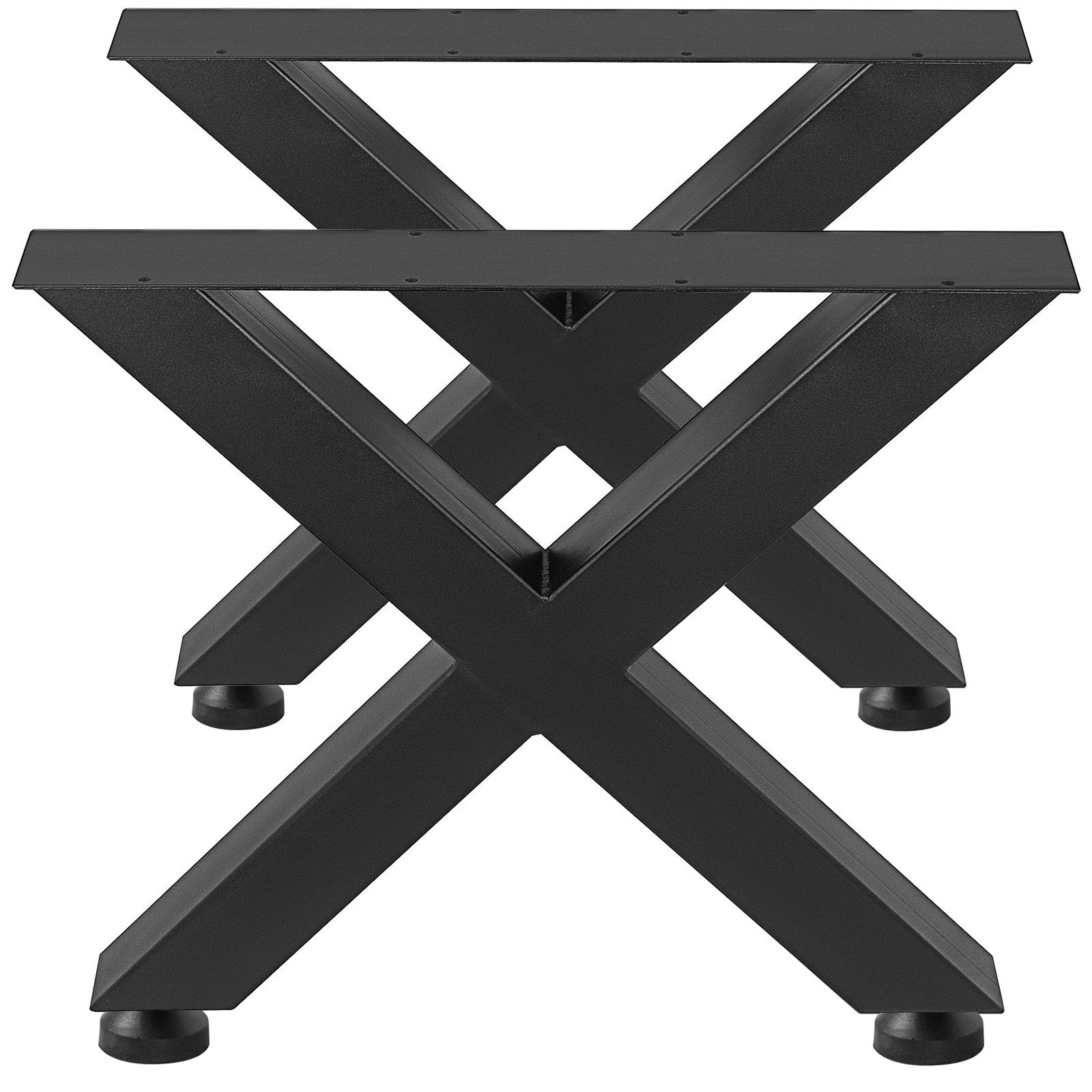 VEVOR Set of 2 Steel Table Legs, 16'Height 15'Wide Dining Table Legs, Heavy Duty 3.1