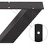 Set of 2 Steel Table Legs, 72cm Height 79cm Wide Dining Table Legs, Heavy Duty 7.9cm Square Box Section X Frame Table Legs,72x79x7.9 cm Black Color Industrial Country Style Metal Dining Leg